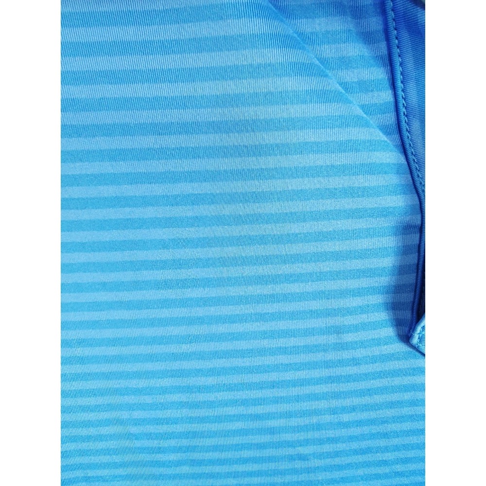 FootJoy Mens L Blue Striped Short Sleeve Golf‎ Polo Shirt Large FLCC Winged Foot - Picture 8 of 11